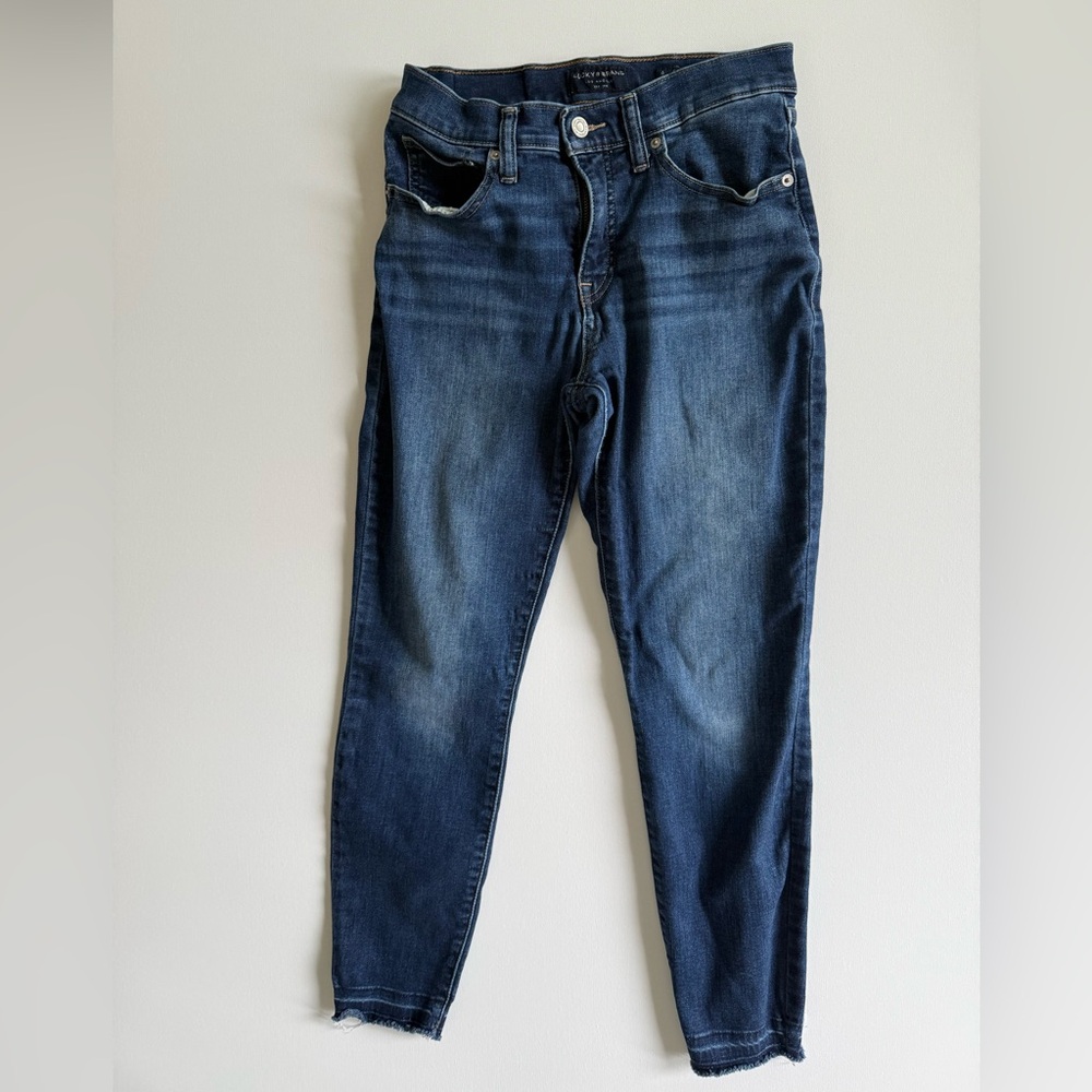 Lucky Brand Blue Ankle Cropped Jeans